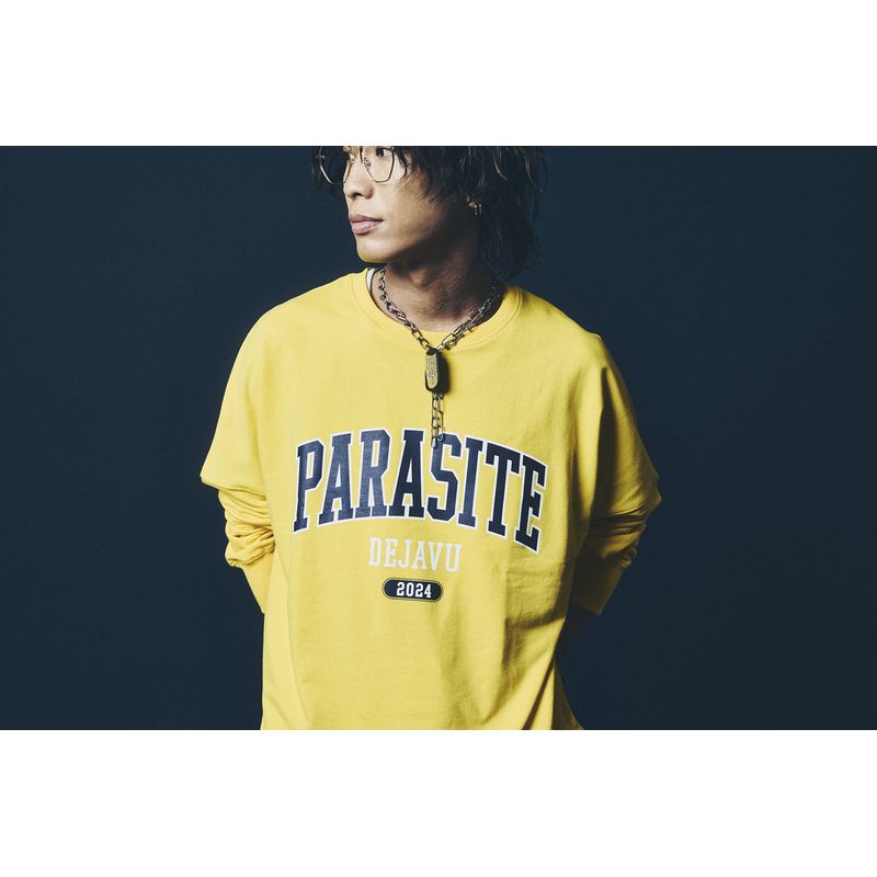 【3】PD'24 カレッジロゴスウェットロンT/グレー