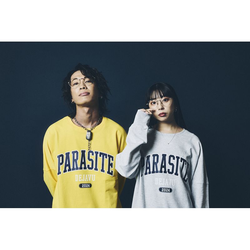 【3】PD'24 カレッジロゴスウェットロンT/グレー