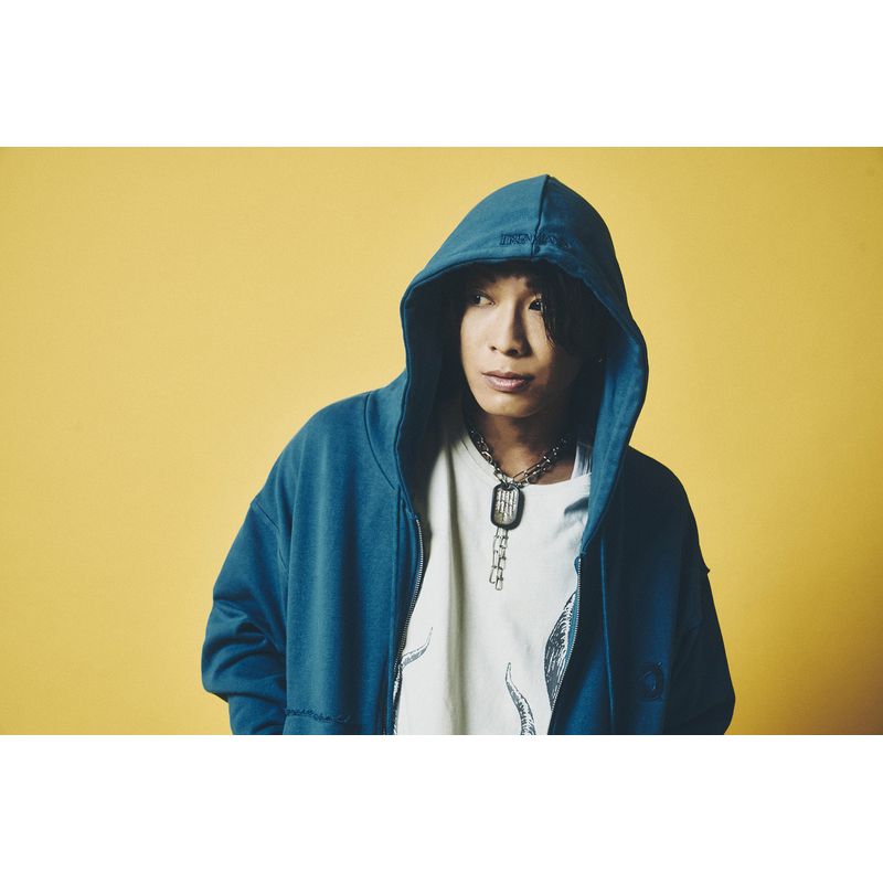 【13】DREAMLAND LOGO Zipup Hoodie/ピーコックブルー