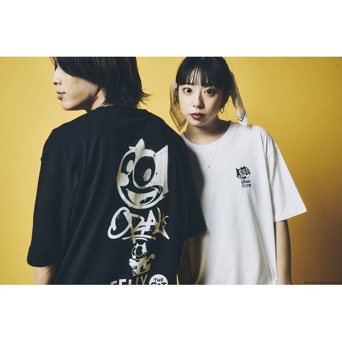 【6】THE ORAL CIGARETTES × Felix the Cat コラボTシャツ/ブラック