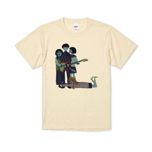 【ポップしなないで】ゾンビバンドTシャツ アイボリー