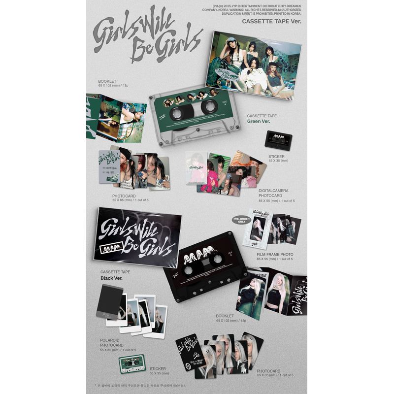 『Girls Will Be Girls』（輸入盤） Cassette Tape Ver.（2種セット）