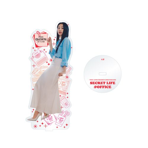 TWICE JAPAN SEASON'S GREETINGS 2023 "SECRET LIFE @OFFICE" アクリル付箋メモスタンド【CHAEYOUNG】