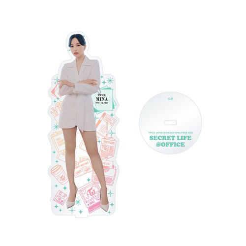 TWICE JAPAN SEASON'S GREETINGS 2023 "SECRET LIFE @OFFICE" アクリル付箋メモスタンド【MINA】