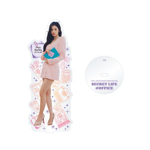 TWICE JAPAN SEASON'S GREETINGS 2023 "SECRET LIFE @OFFICE" アクリル付箋メモスタンド【SANA】