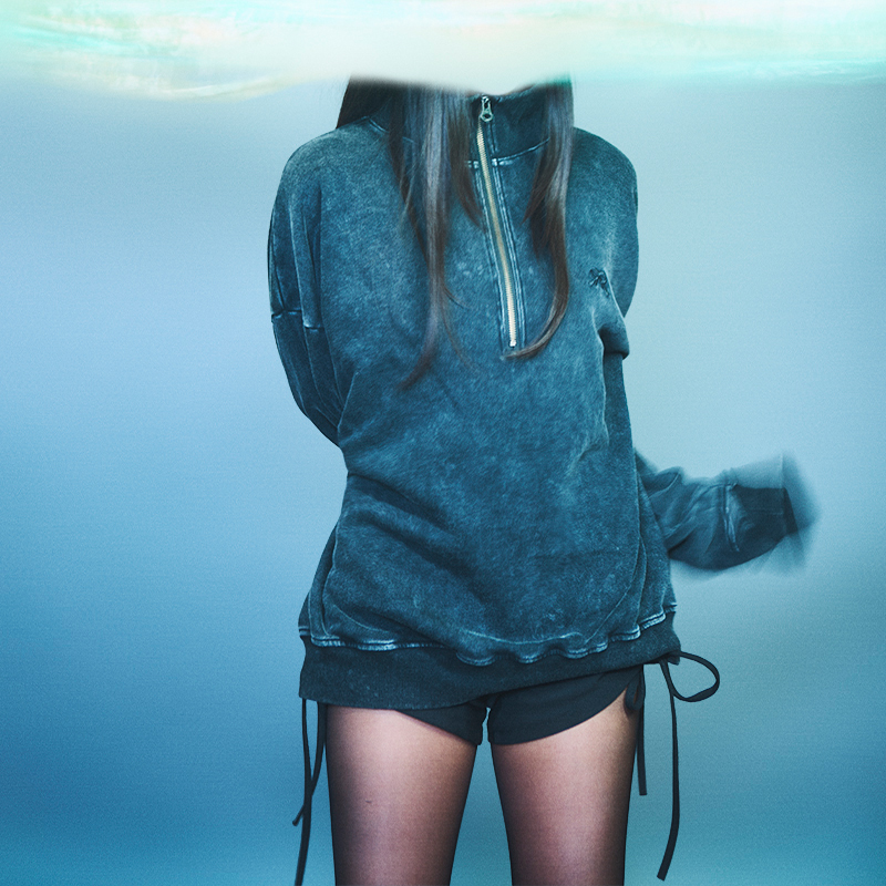 【Rokudenashi】Half Zip Sweat