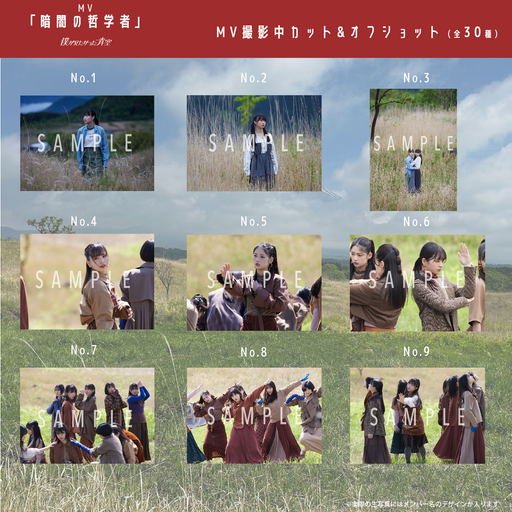 【ネコポス便】6月ランダム生写真(5枚1セット)【MV「暗闇の哲学者」】