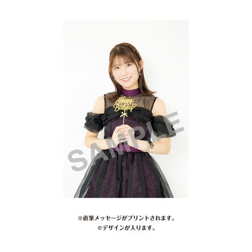 青木莉樺　生誕記念Tシャツ＆メッセージ入り生写真（2026年9月度）