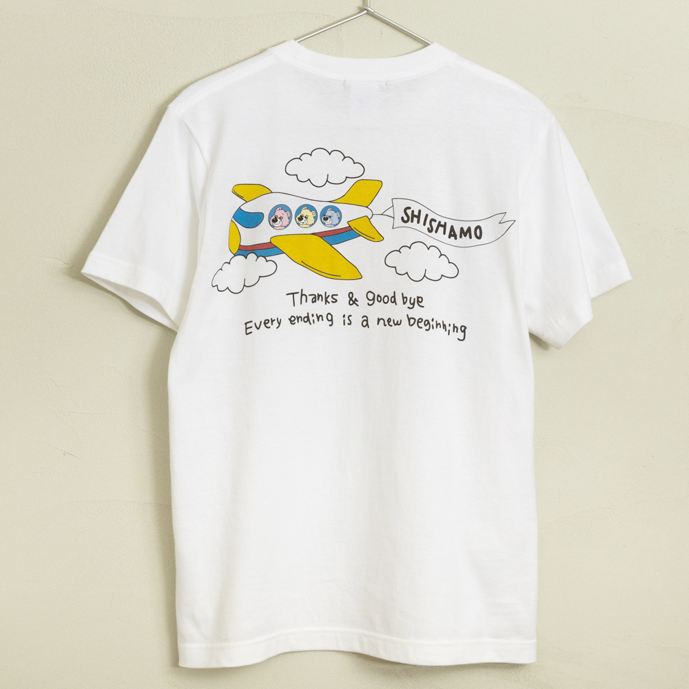 【会場受取】SHISHAMO×Candy Stripper フライトくま Tシャツ/ホワイト