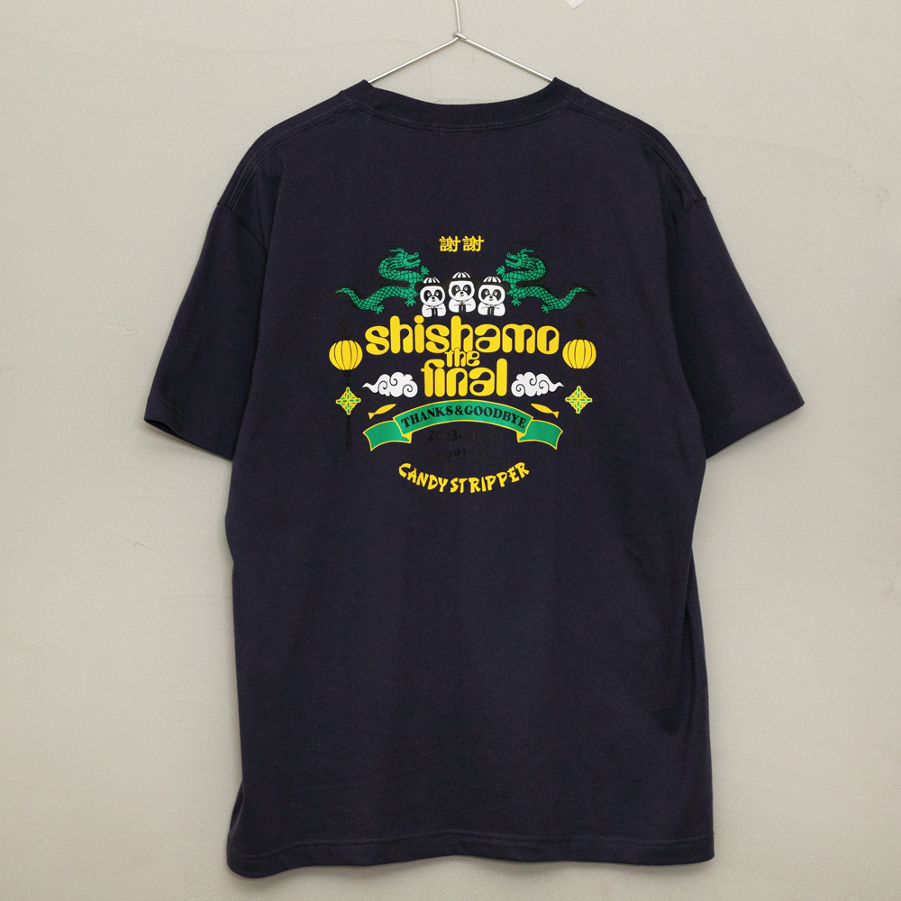 【会場受取】SHISHAMO×Candy Stripper SHISHAMO THE FINAL CHINA T/ネイビー