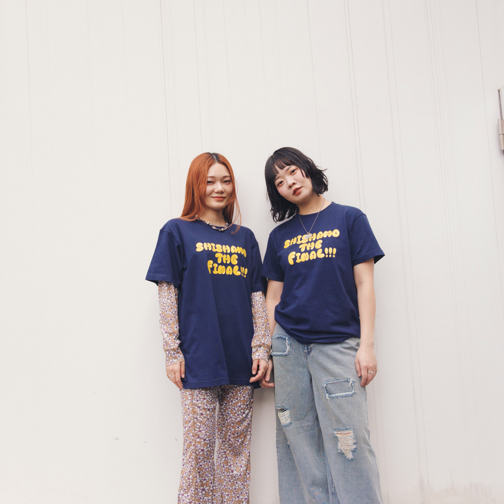 【会場受取】SHISHAMO THE FINAL ロゴTシャツ/ネイビー×イエロー