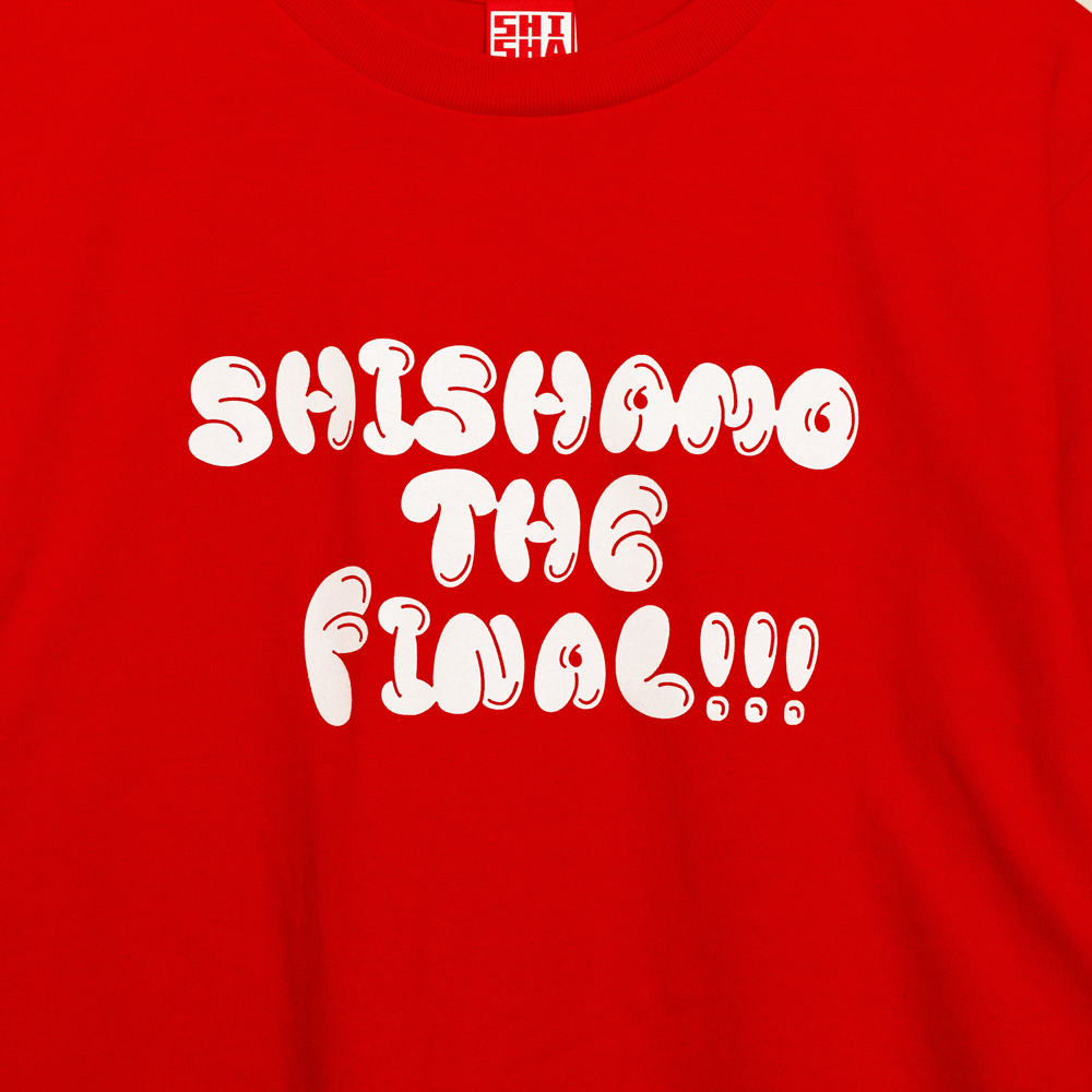 【会場受取】SHISHAMO THE FINAL ロゴTシャツ/レッド×ホワイト