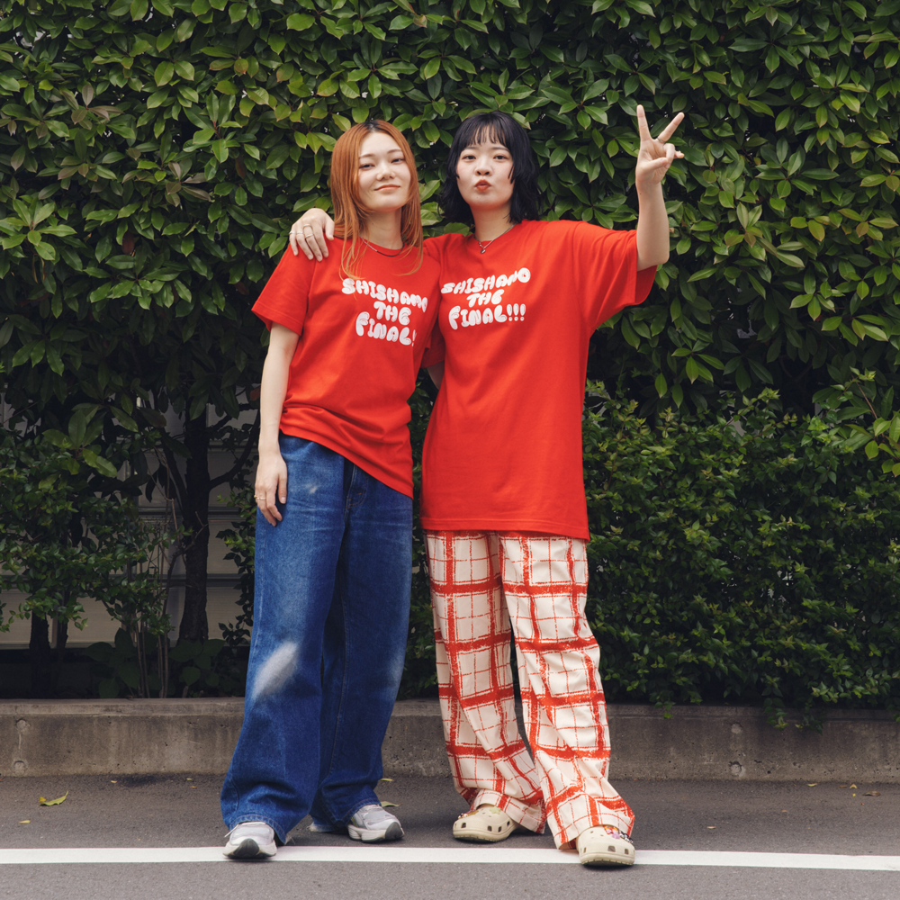 【会場受取】SHISHAMO THE FINAL ロゴTシャツ/レッド×ホワイト