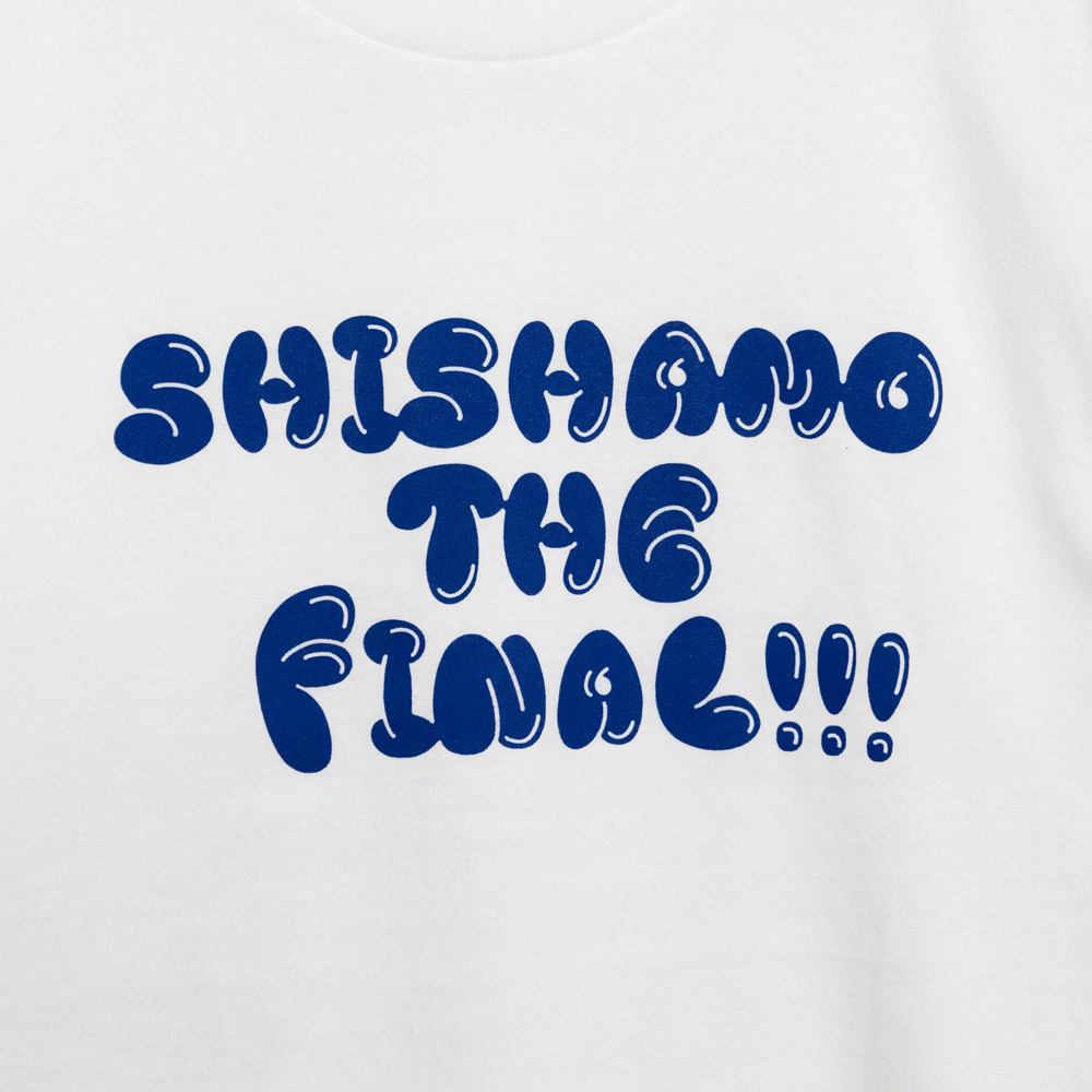 【会場受取】SHISHAMO THE FINAL ロゴTシャツ/ホワイト×ブルー