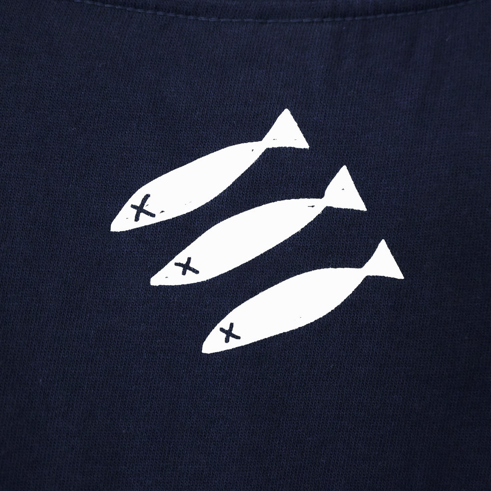 【会場受取】SHISHAMO Thanks for everything ロゴTシャツ/ネイビー×白