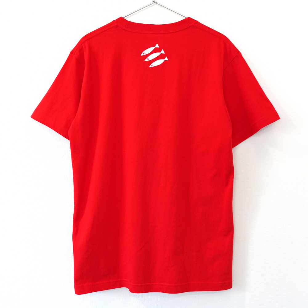 【会場受取】SHISHAMO Thanks for everything ロゴTシャツ/赤×白