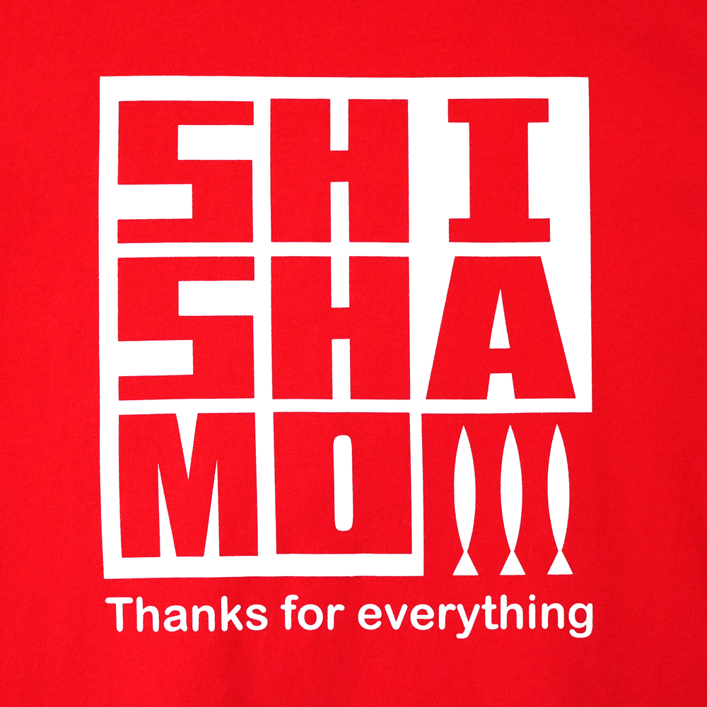 【会場受取】SHISHAMO Thanks for everything ロゴTシャツ/赤×白