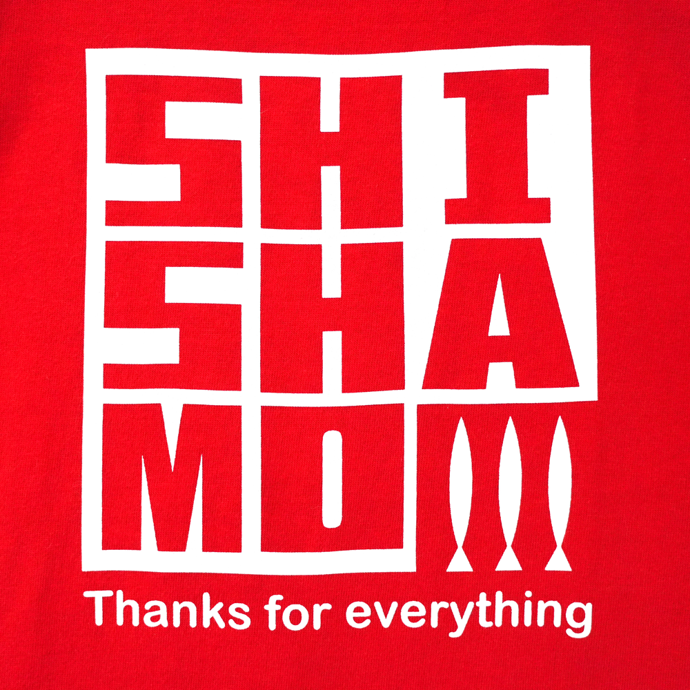 【会場受取】SHISHAMO Thanks for everything KIDSロゴTシャツ/赤×白