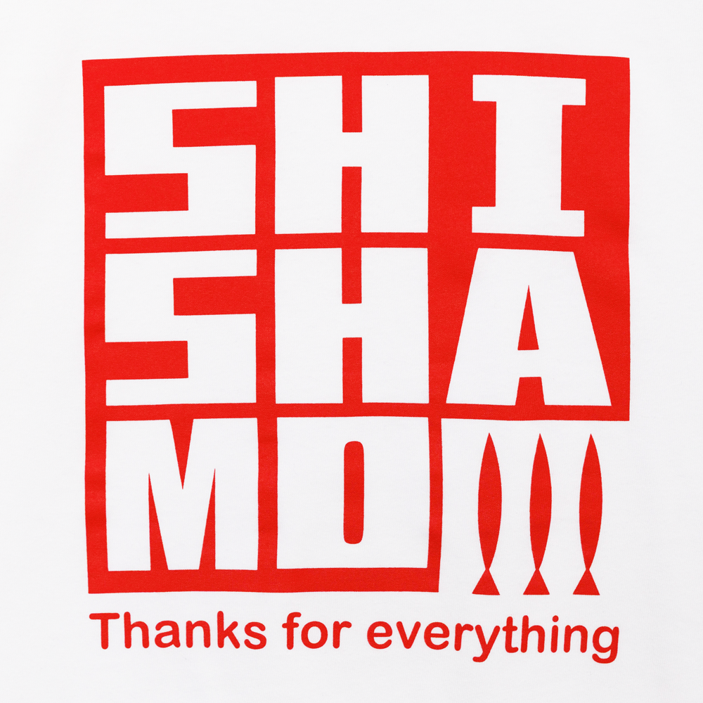 【会場受取】SHISHAMO Thanks for everything ロゴTシャツ/白×赤