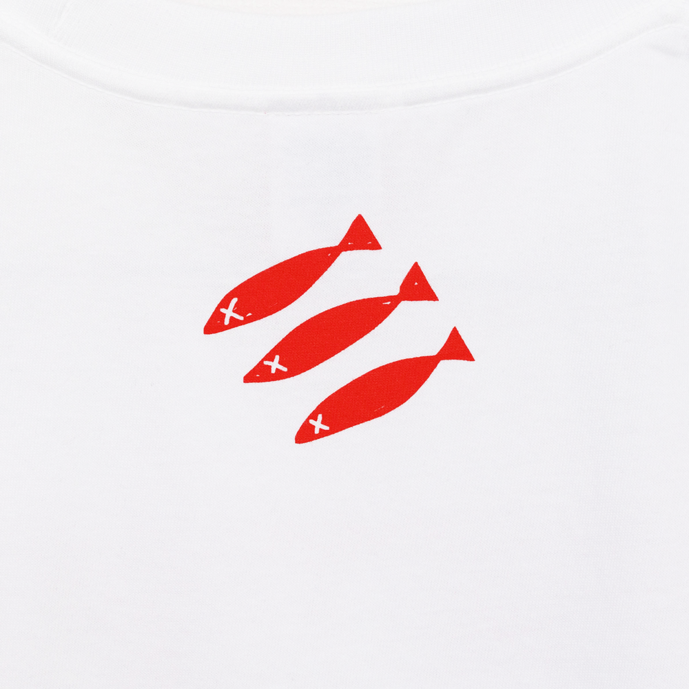 【会場受取】SHISHAMO Thanks for everything ロゴTシャツ/白×赤