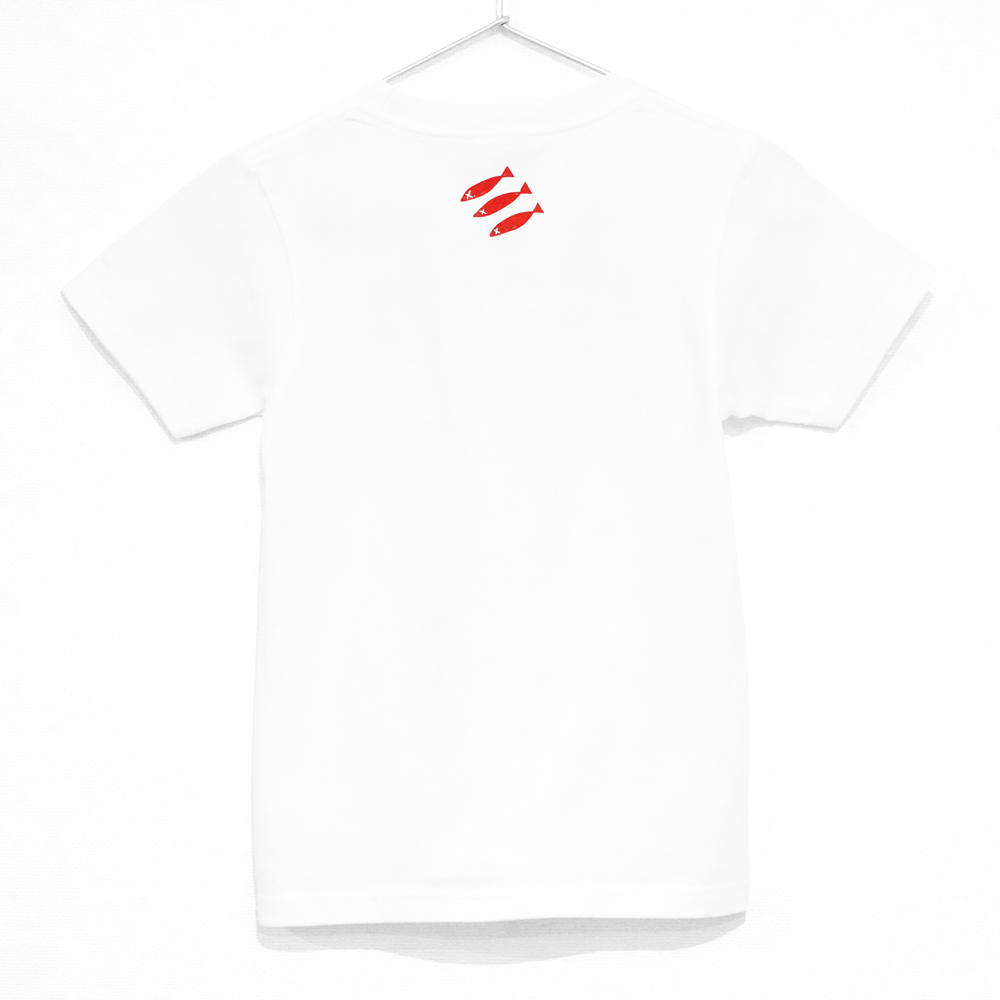 【会場受取】SHISHAMO Thanks for everything KIDSロゴTシャツ/白×赤
