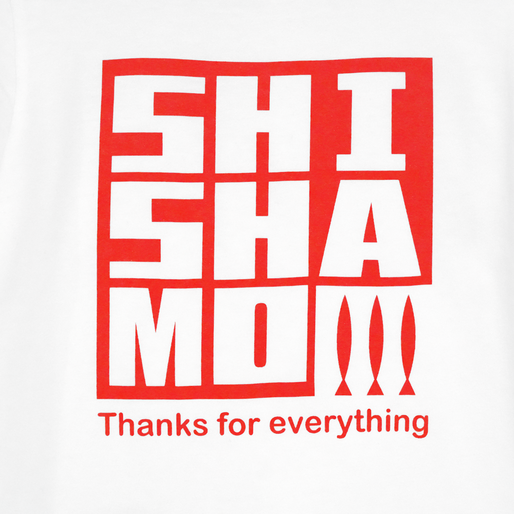【会場受取】SHISHAMO Thanks for everything KIDSロゴTシャツ/白×赤