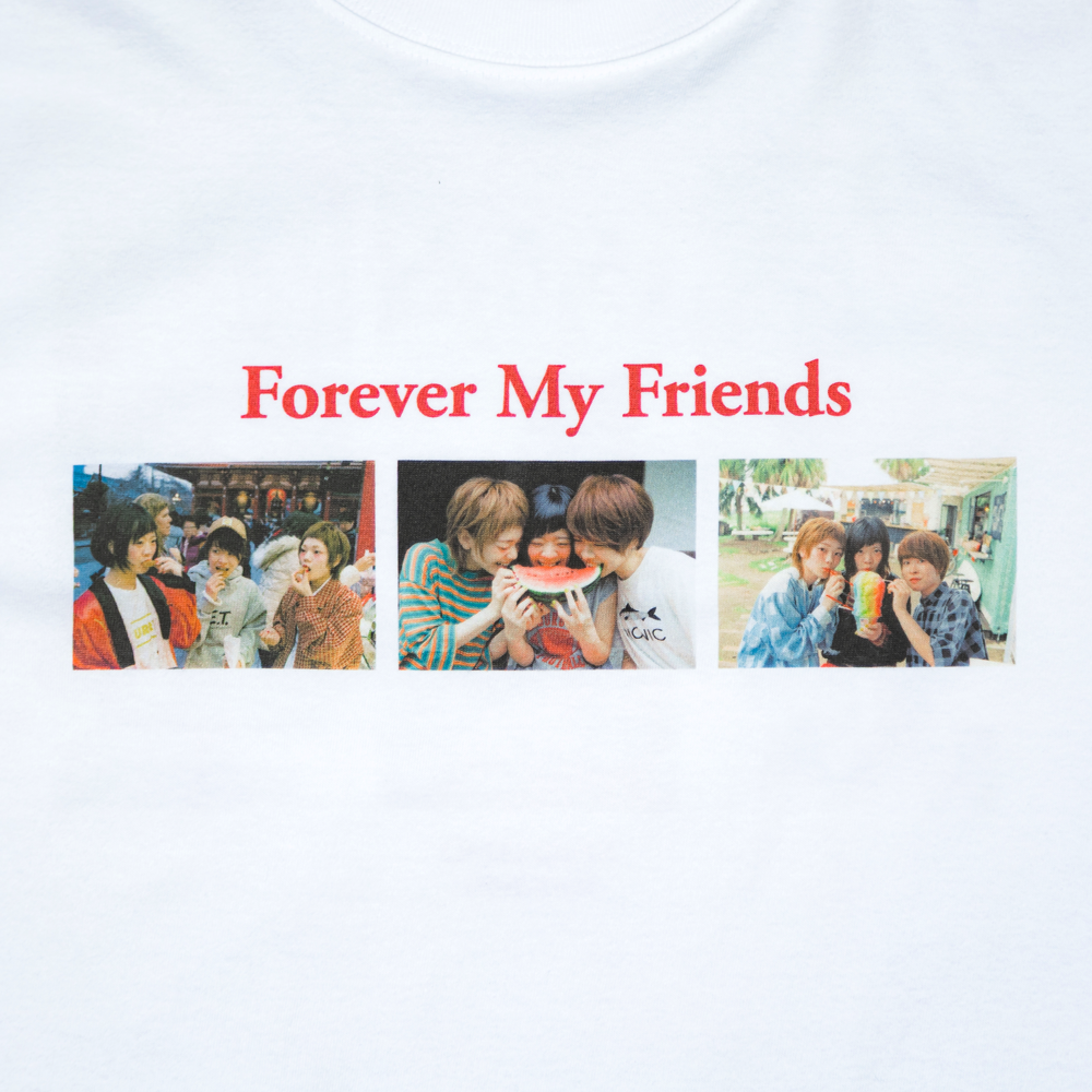 【会場受取】SHISHAMO×TANGTANG×川島小鳥 コラボTシャツ/Forever My Friends