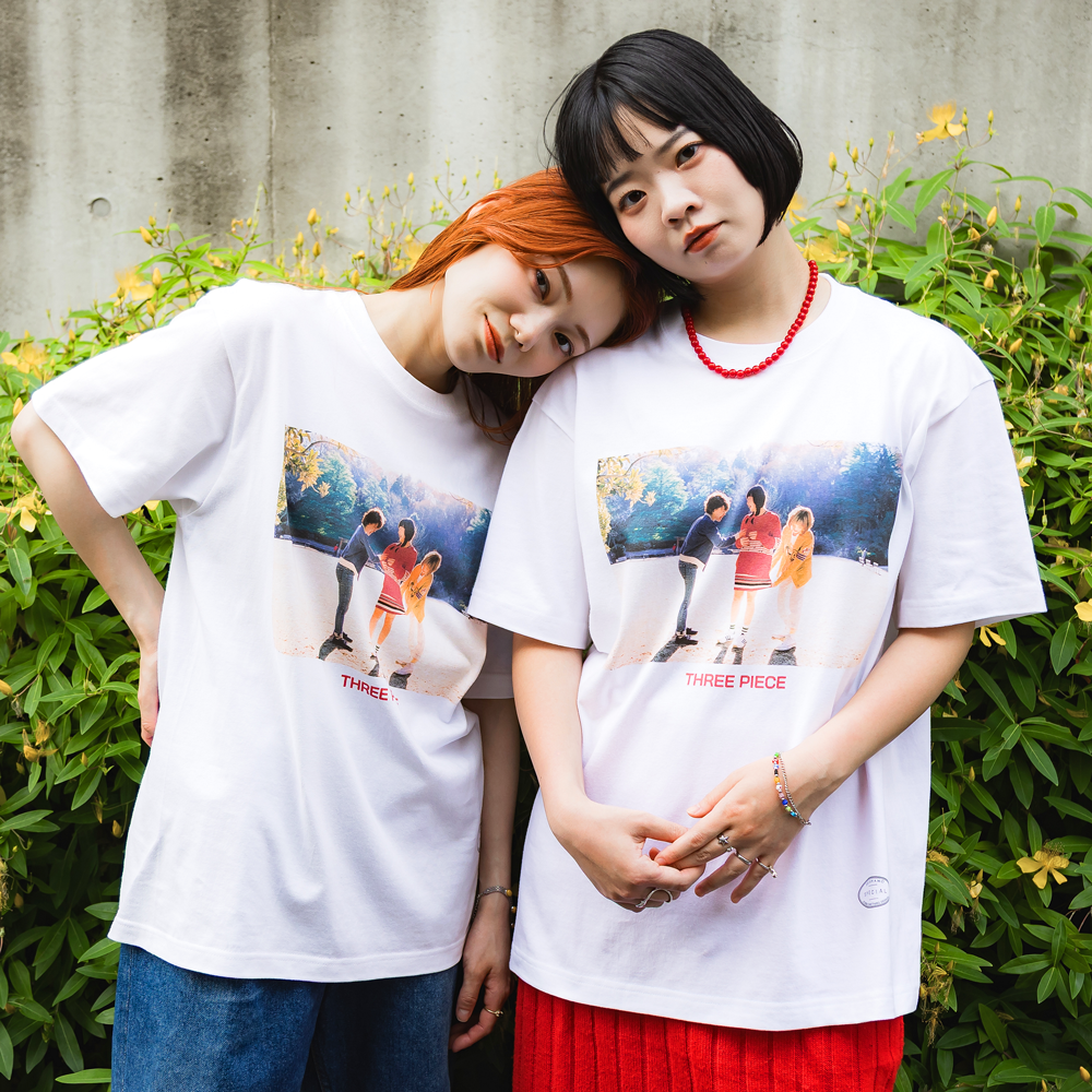 【会場受取】SHISHAMO×TANGTANG×川島小鳥 コラボTシャツ/THREE PIECE