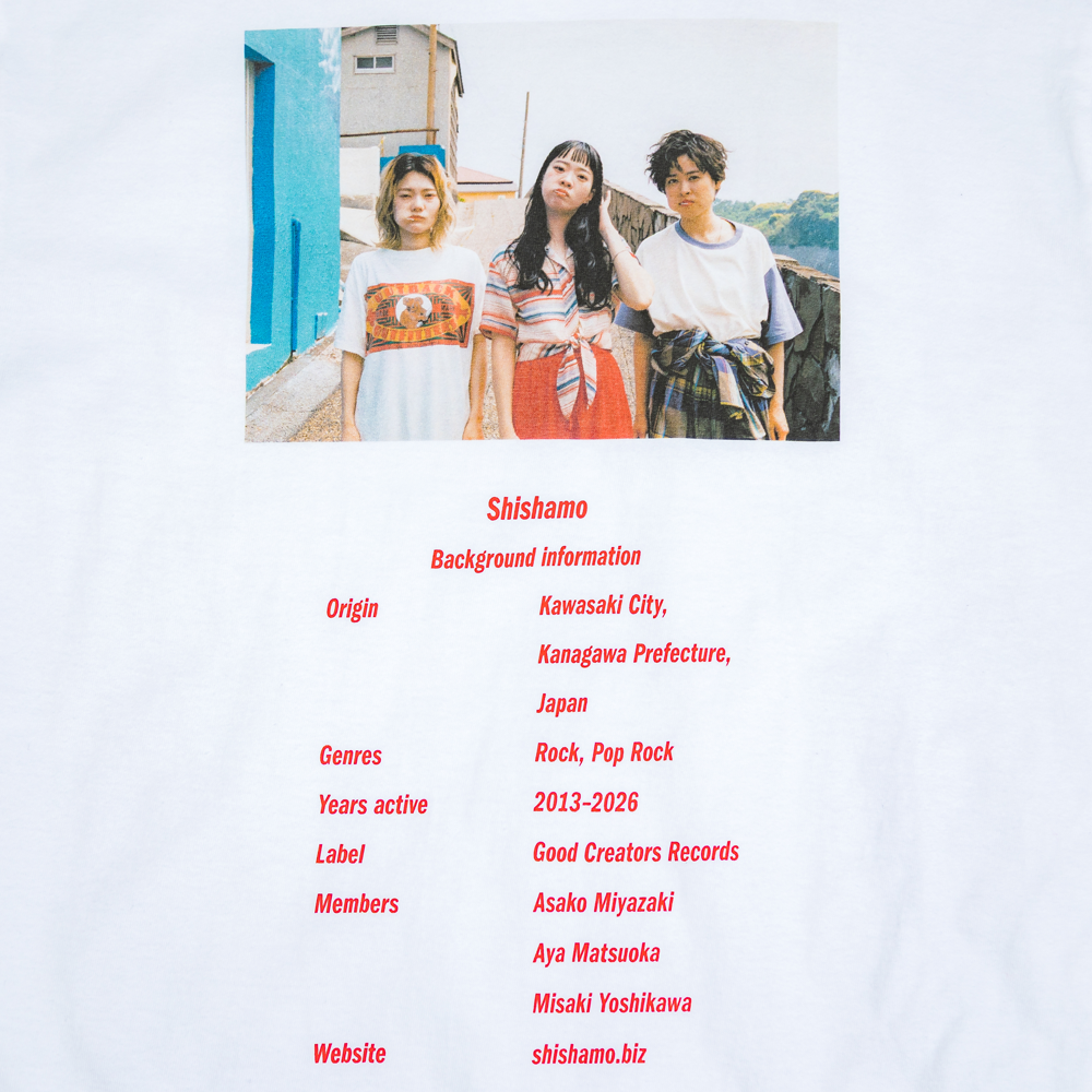 【会場受取】SHISHAMO×TANGTANG×川島小鳥 コラボTシャツ/SHISHAMO info