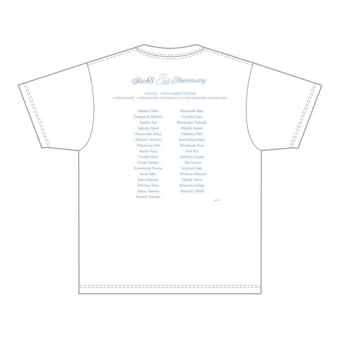 STU48 8th Anniversary Tシャツ/ホワイト