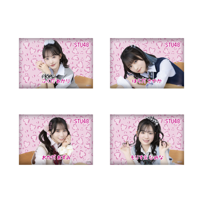 STU48 個別スクエア缶バッチ(平成ギャル衣装)