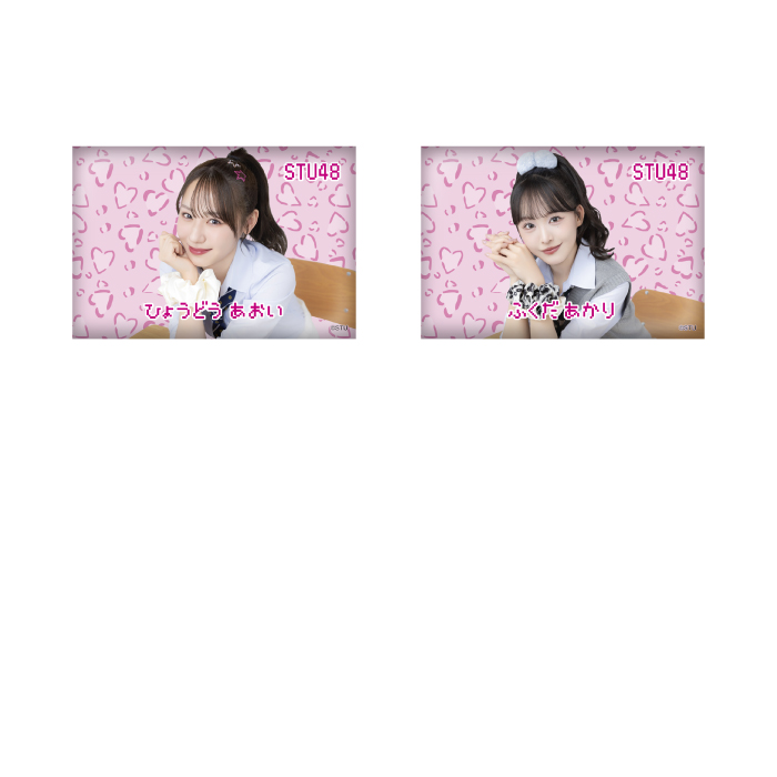 STU48 個別スクエア缶バッチ(平成ギャル衣装)