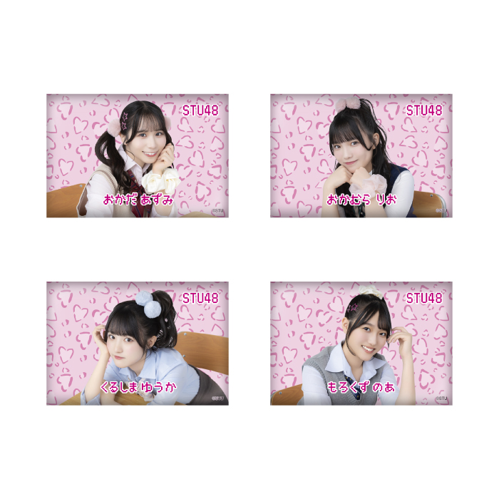 STU48 個別スクエア缶バッチ(平成ギャル衣装)