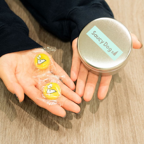 Saucy Dog おみやげキャンディ缶