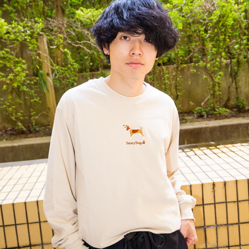 わんこロンT ～ビーグルver.～/ブラック