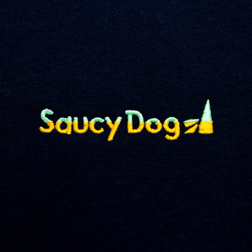 刺繍ロゴパーカー/ネイビー