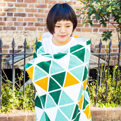 ▲ロゴビッグタオル/グリーン