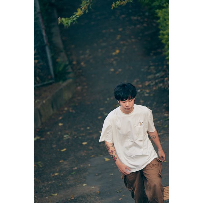 わんこポケットTシャツ/バニラホワイト