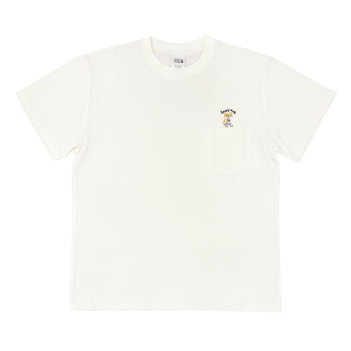 わんこポケットTシャツ/バニラホワイト