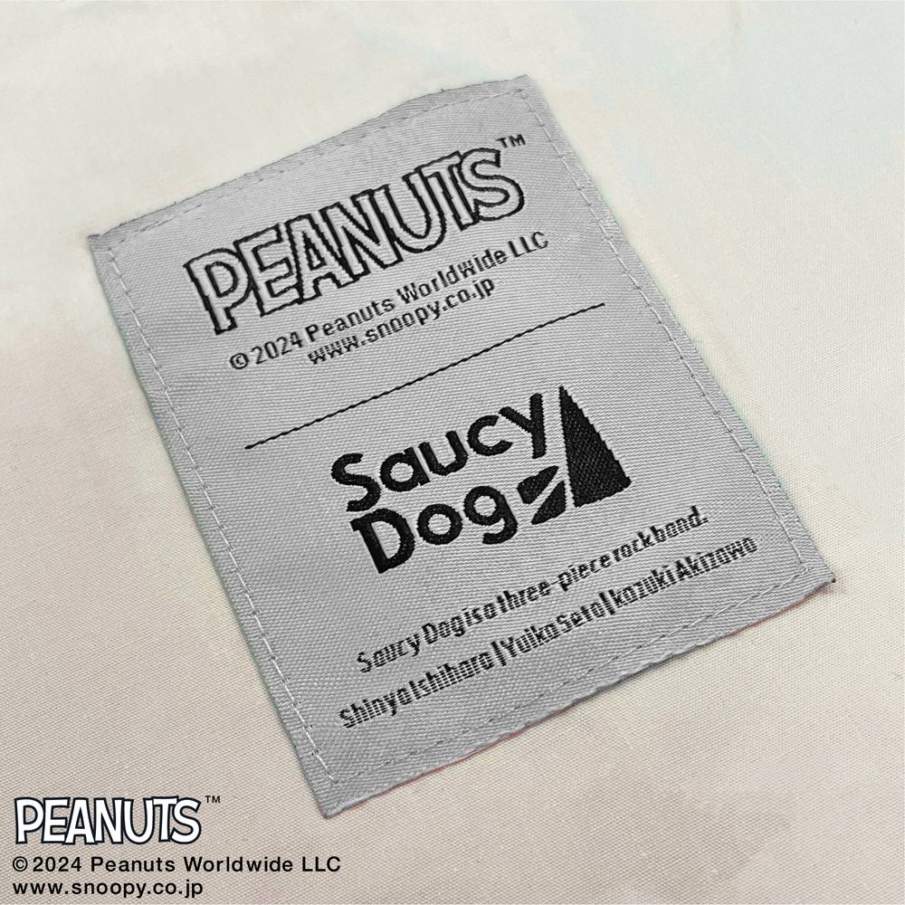 【18】PEANUTS × Saucy Dog コットンバッグ/ナチュラル