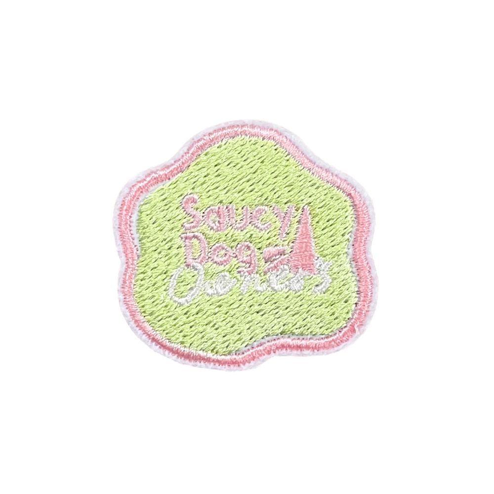 オーナーズ刺繍ブローチ/ライトグリーン