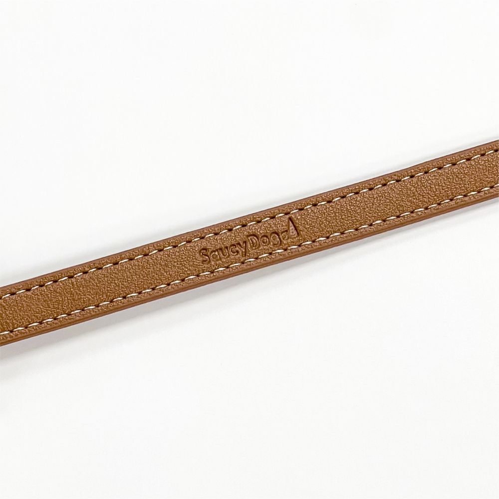 首輪風レザーブレス/ブラウン