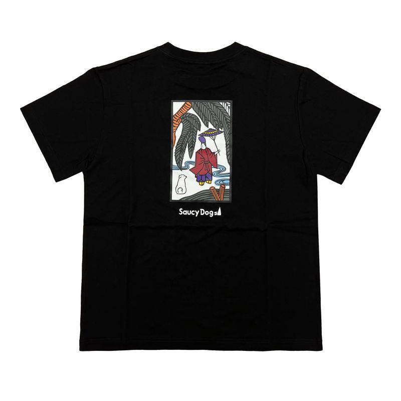 ”coi coi” Tシャツ -柳に犬-
