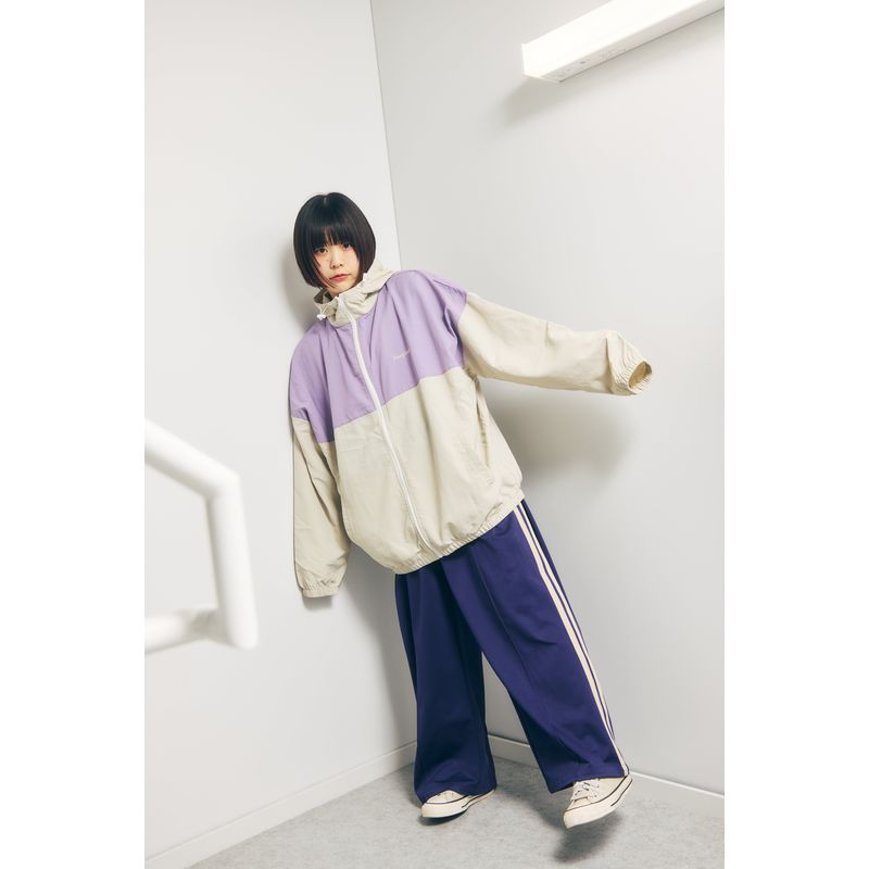 Saucy Dog バイカラーナイロンブルゾン