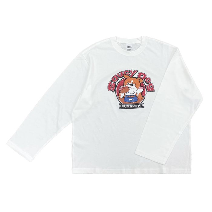生意気な犬ロンT/ホワイト