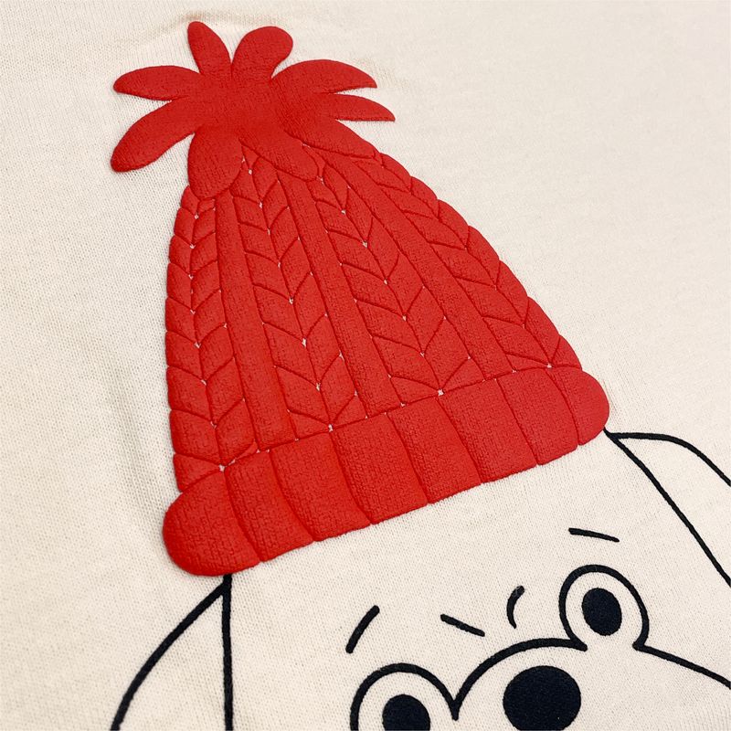 パグさんTシャツ/アイボリー