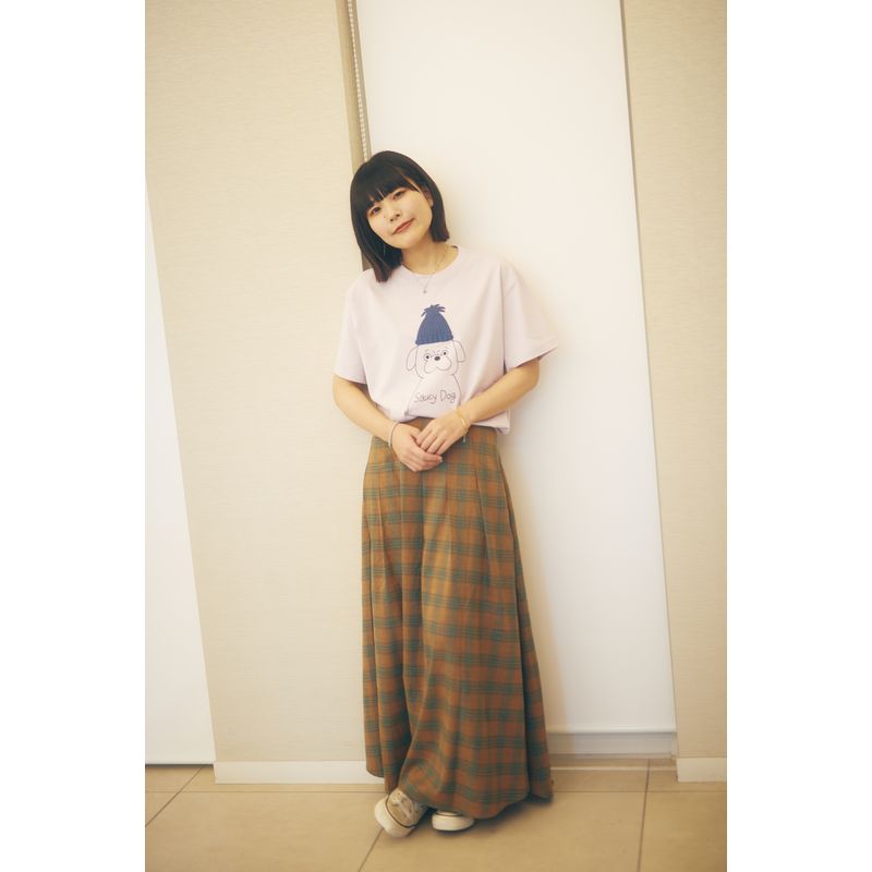 パグさんTシャツ/モーブピンク