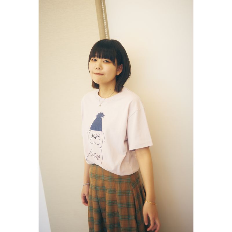 パグさんTシャツ/モーブピンク