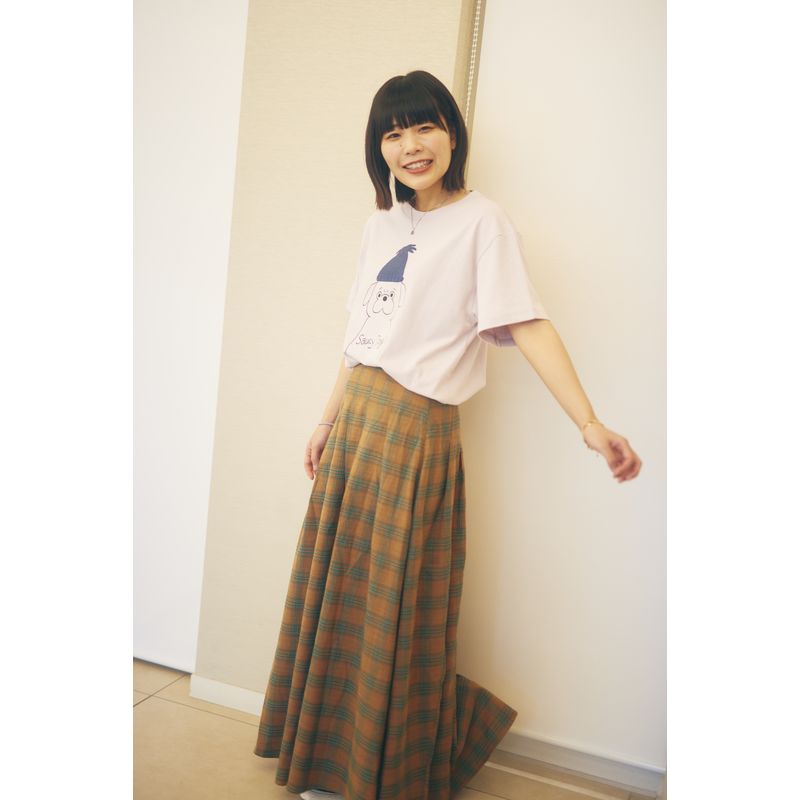 パグさんTシャツ/モーブピンク