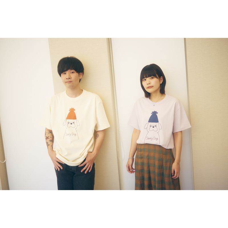 パグさんTシャツ/モーブピンク